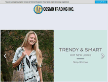 Tablet Screenshot of cosmotradinginc.com